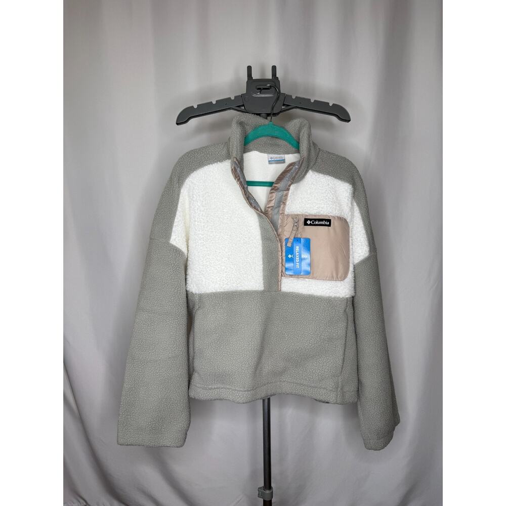 Columbia Women's Lodge Sherpa Quarter-Snap Collared Pullover Jacket (XL) - NWT